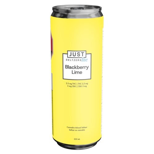 JUST Seltzers Lite — Blackberry Lime 2.5 THC + 5 CBG Seltzer