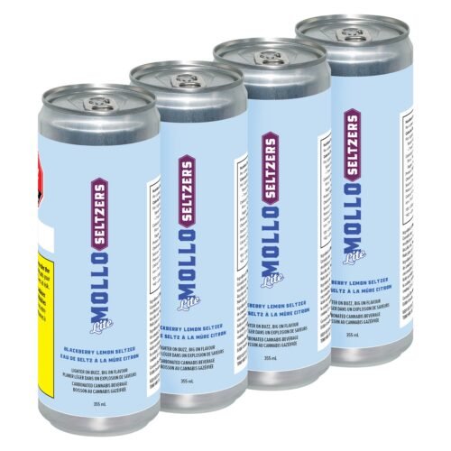 Mollo Lite — Blackberry Lemon Seltzer 4-pack