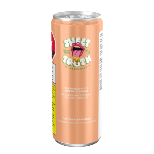 Sweettooth — Peach Live Rosin Ginger ALE 1:2 Thc:cbg